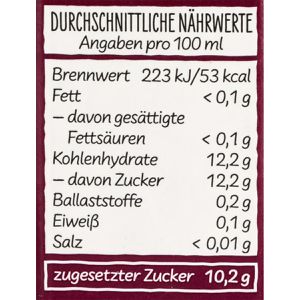 Produktbild für Saft Beckers Bester, schwarzer Johannisbeer-Nektar