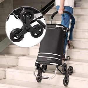 Produktbild für Einkaufstrolley Monzana 109120, schwarz, klappbar