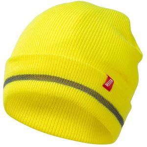 Wintermütze NITRAS Strick-Beanie, signalgelb