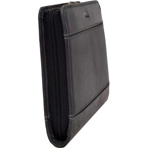 Produktbild für Schreibmappe Menzo MB57, schwarz, Echt Leder