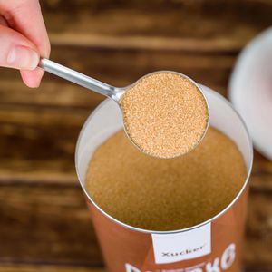 Produktbild für Zucker Xucker Bronxe Erythrit, brauner Rohrzucker