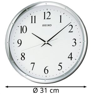 Produktbild für Wanduhr Seiko QXA417S, Kunststoff, analog, Quarzuhr