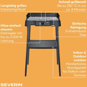 Produktbild für Elektrogrill Severin PG8594, 2000 Watt