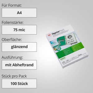 Produktbild für Laminierfolien GBC 41664E, DIN A4