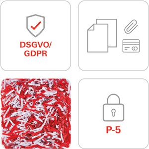 Produktbild für Aktenvernichter HSM Pure 630, 2362111, weiß, mit Rollen