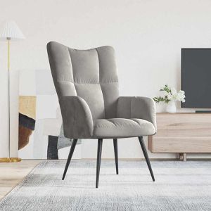 Produktbild für Loungesessel vidaXL 328073, hellgrau