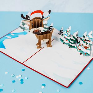 Produktbild für Weihnachtskarte papercrush 3D Rentier