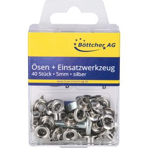Produktbild für Ösen Böttcher-AG mit Scheiben und Einsetzwerkzeug