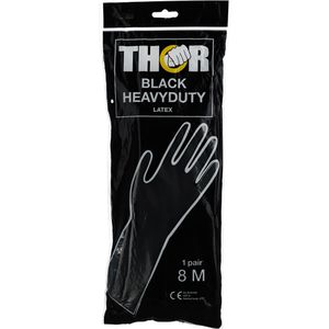 Produktbild für Chemikalienschutzhandschuhe Thor Black Heavy Duty