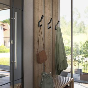 Produktbild für Garderobenhaken SO-TECH Peti, 109017, schwarz matt