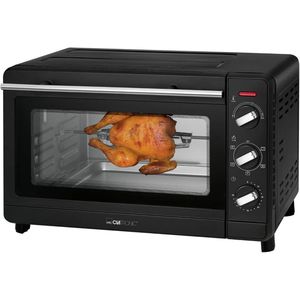 Clatronic Minibackofen Multi-Backofen, MBG 3728, 1500 Watt, Drehspieß und Pizzastein, 30 Liter
