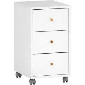 Produktbild für Rollcontainer Möbelpartner Serie 500, aus Holz, weiß
