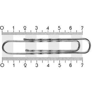 Produktbild für Büroklammern Alco 2262, Norica, 77mm, silber