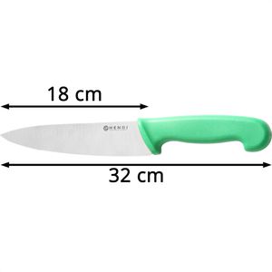 Produktbild für Kochmesser Hendi HACCP 842614, mit Kunststoffgriff grün