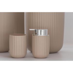 Produktbild für Zahnputzbecher Wenko Agropoli, beige, aus Kunststoff