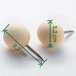 Produktbild für Pinnadeln Sigel BA240, Kopf aus Holz