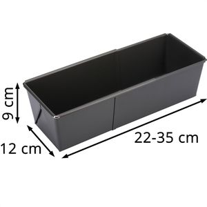 Produktbild für Backform Westmark Back Meister, Brotbackform ausziehbar, Stahl