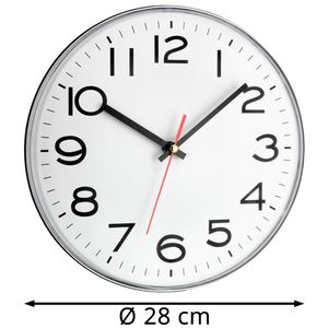 Produktbild für Wanduhr TFA 60.3017, Kunststoff, analog, Quarzuhr