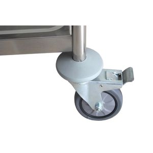 Produktbild für Servierwagen Böttcher-AG silber, aus Edelstahl