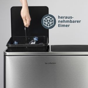 Produktbild für Mülleimer Les-Collectors N904, silber