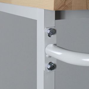 Produktbild für Werkbank ADB 44743, anthrazit, mit Rollen