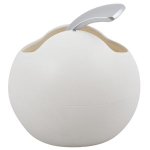 Produktbild für Mülleimer Spirella Bowl, 10.20370, weiß matt