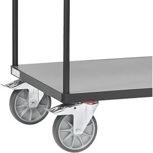 Produktbild für Tischwagen Fetra 2402-7016 Grey Edition, aus Metall &amp; Holz