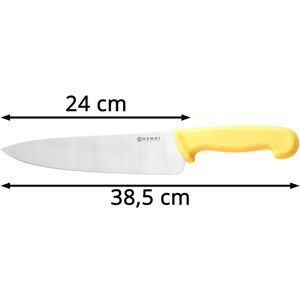 Produktbild für Kochmesser Hendi HACCP 842737, mit Kunststoffgriff gelb