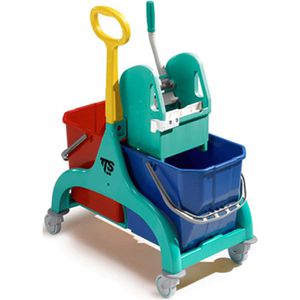 Produktbild für Reinigungswagen TTS Nick, Doppelfahrwagen