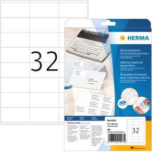 Produktbild für Adressetiketten Herma 4443, weiß