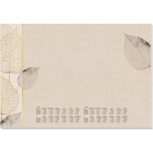 Schreibunterlage Sigel H6315 Natural Leaves, braun