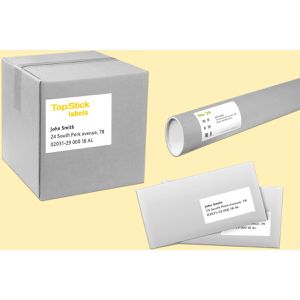 Produktbild für Universaletiketten TopStick labels, 8701, weiß