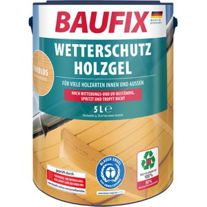 Produktbild für Holzlasur Baufix Wetterschutz-Holzgel, 5,0l