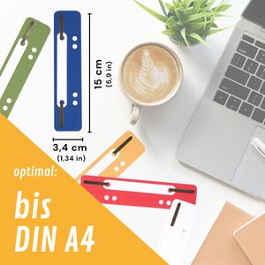 Produktbild für Heftstreifen perfect-line 34 x 150mm, farbig sortiert