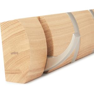 Produktbild für Kleiderhaken Umbra Flip 8, 318858-390, aus Holz, klappbar