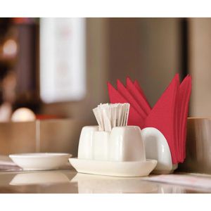 Produktbild für Servietten Papstar 82566, rot