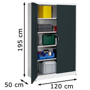 Produktbild für Werkzeugschrank Mauser MKSTS12/5/19, Metall, grau / anthrazit