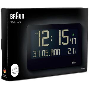 Produktbild für Wanduhr Braun BC14, Kunststoff, digital, Quarzuhr