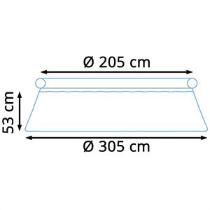 Produktbild für Aufstellpool Bestway 57456 Fast Set blau, rund