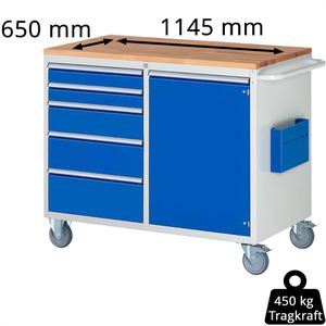 Produktbild für Werkstattwagen Rau Serie 7000, Tragkraft 450 kg