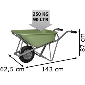 Produktbild für Schubkarre Matador Profi-Max Plus 14266, Tragkraft 250 kg