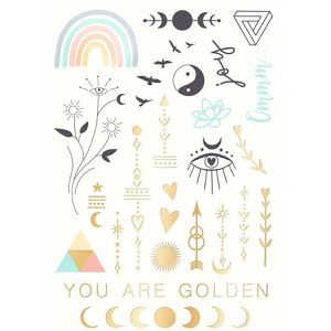 Produktbild für Temporäre-Tattoos Moses 63396, schwarz/gold/silber