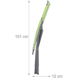 Produktbild für Klappstuhl Relaxdays 10035908, grün