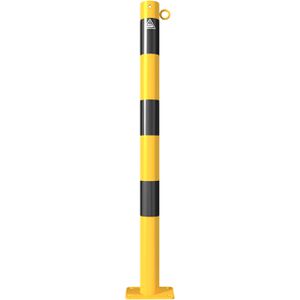 Produktbild für Absperrpfosten Schake 460PBG/1, 1 Öse, schwarz/gelb, Metall