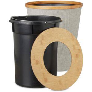 Produktbild für Papierkorb Relaxdays 10021487, Bambus