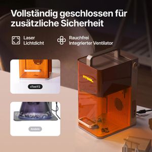 Produktbild für Graviermaschine xTool F2 15W, 115 x 115mm
