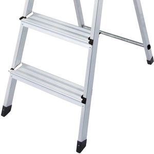 Produktbild für Stehleiter Euroline Nr. 618, 6180004, mit Plattform
