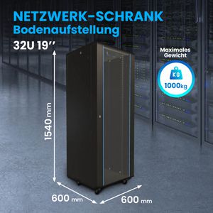 Produktbild für Netzwerkschrank Extralink Standard, EX.14756, 19 Zoll