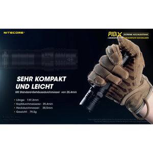 Produktbild für Taschenlampe Nitecore P10iX Precise LED, aufladbar