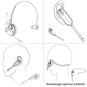 Produktbild für Headset Yealink WH67 UC Convertible, mit Ladestation